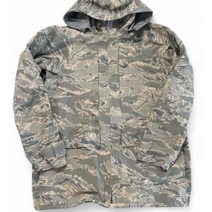 USAF APECS Tiger Stripe ABU Camouflage Parka Jacket Medium Regular Camo